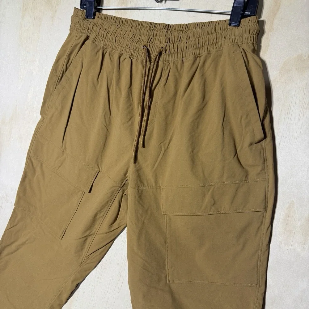 All In Motion Cargo Jogger Pants Mens Large Brown Stretch Hiking Athletic Travel